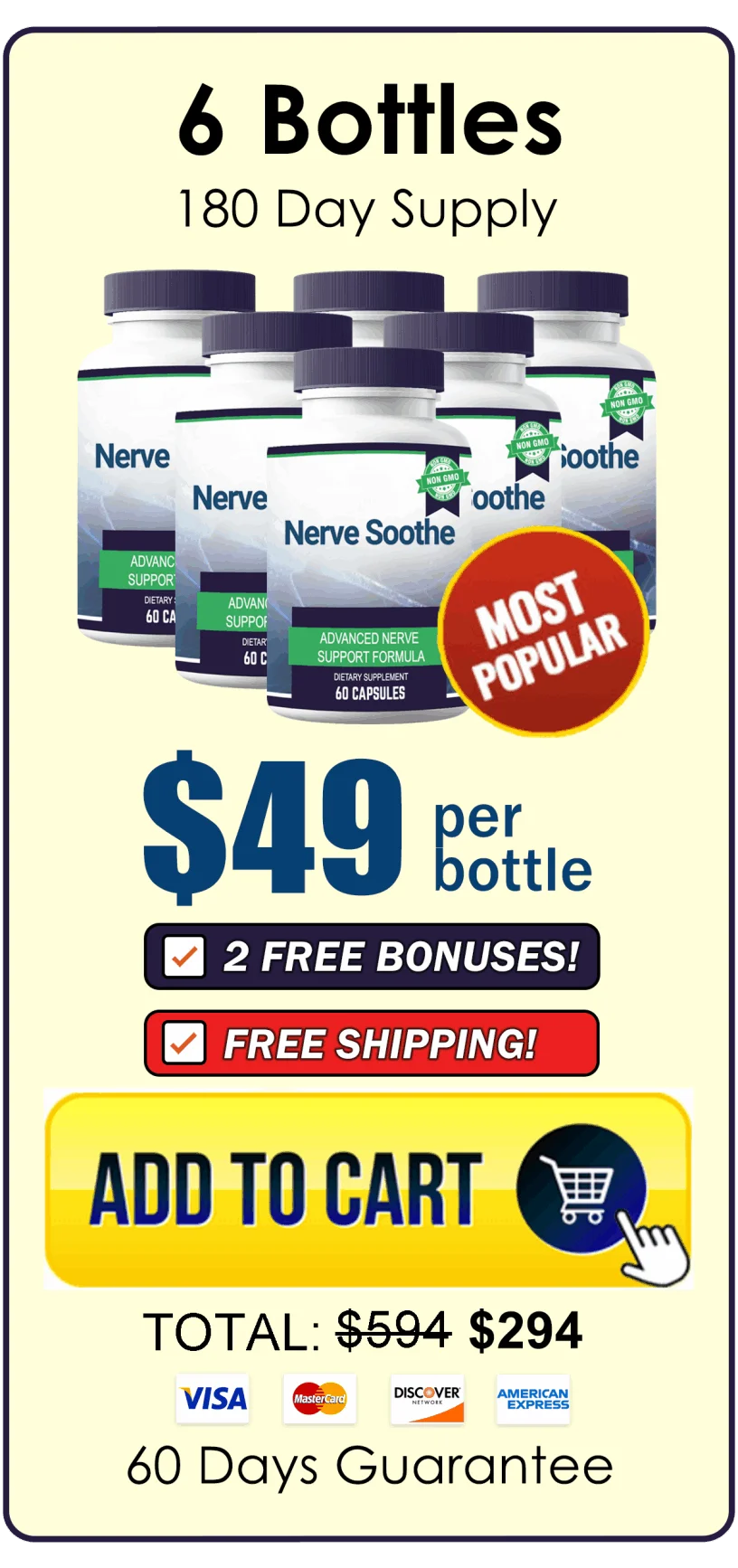 Nerve Soothe 6 bottles